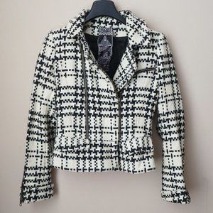 L.A.M.B. Gwen Stefani Houndstooth Jacket Size 0 Y2K Runway Fall 2008 $595 EUC